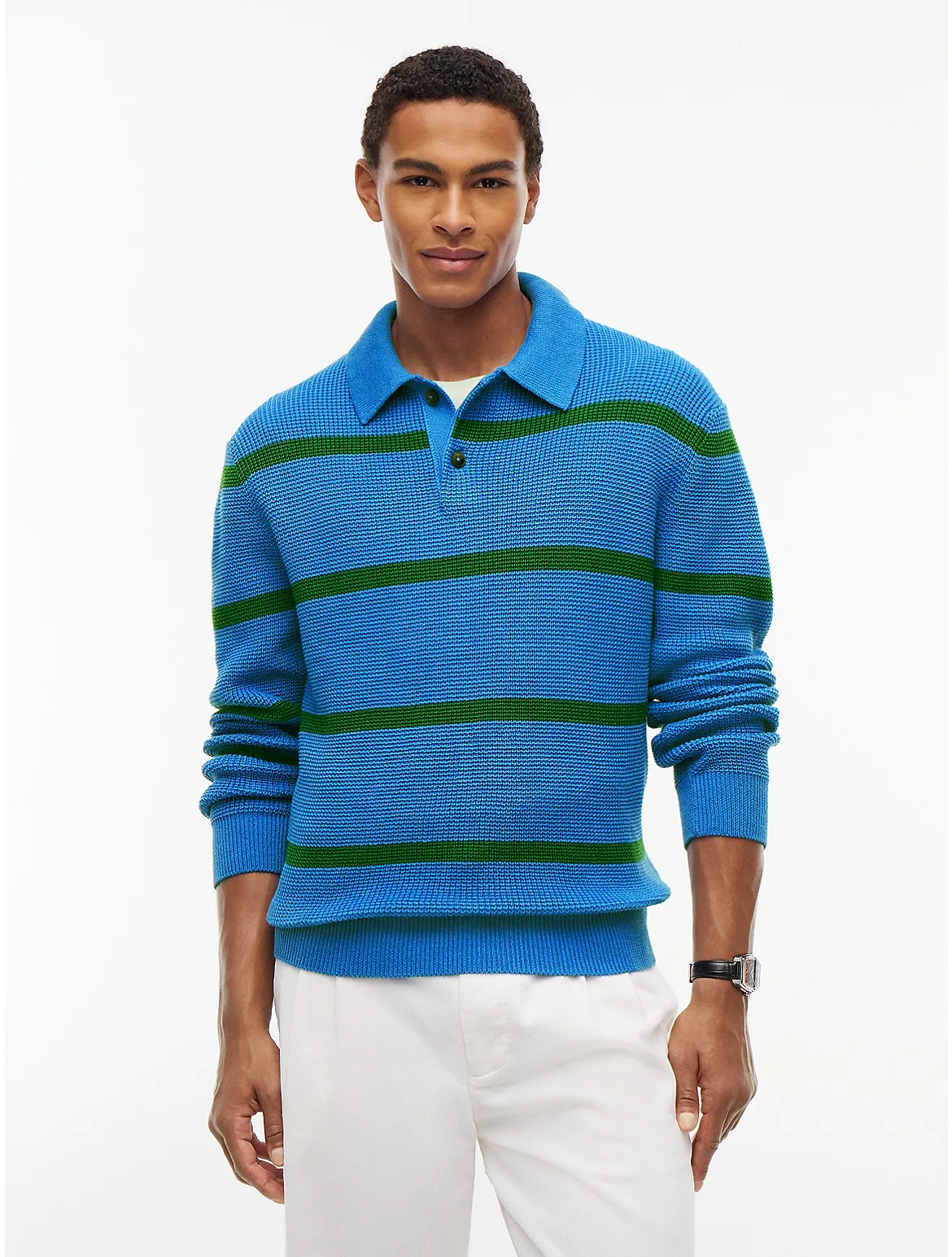 Waffle-Knit Sweater Polo by Tommy Hilfiger