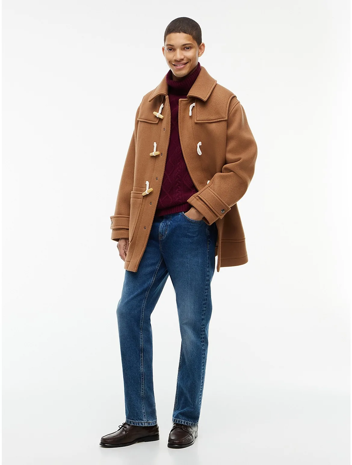 Relaxed Wool Duffel Coat by Tommy Hilfiger