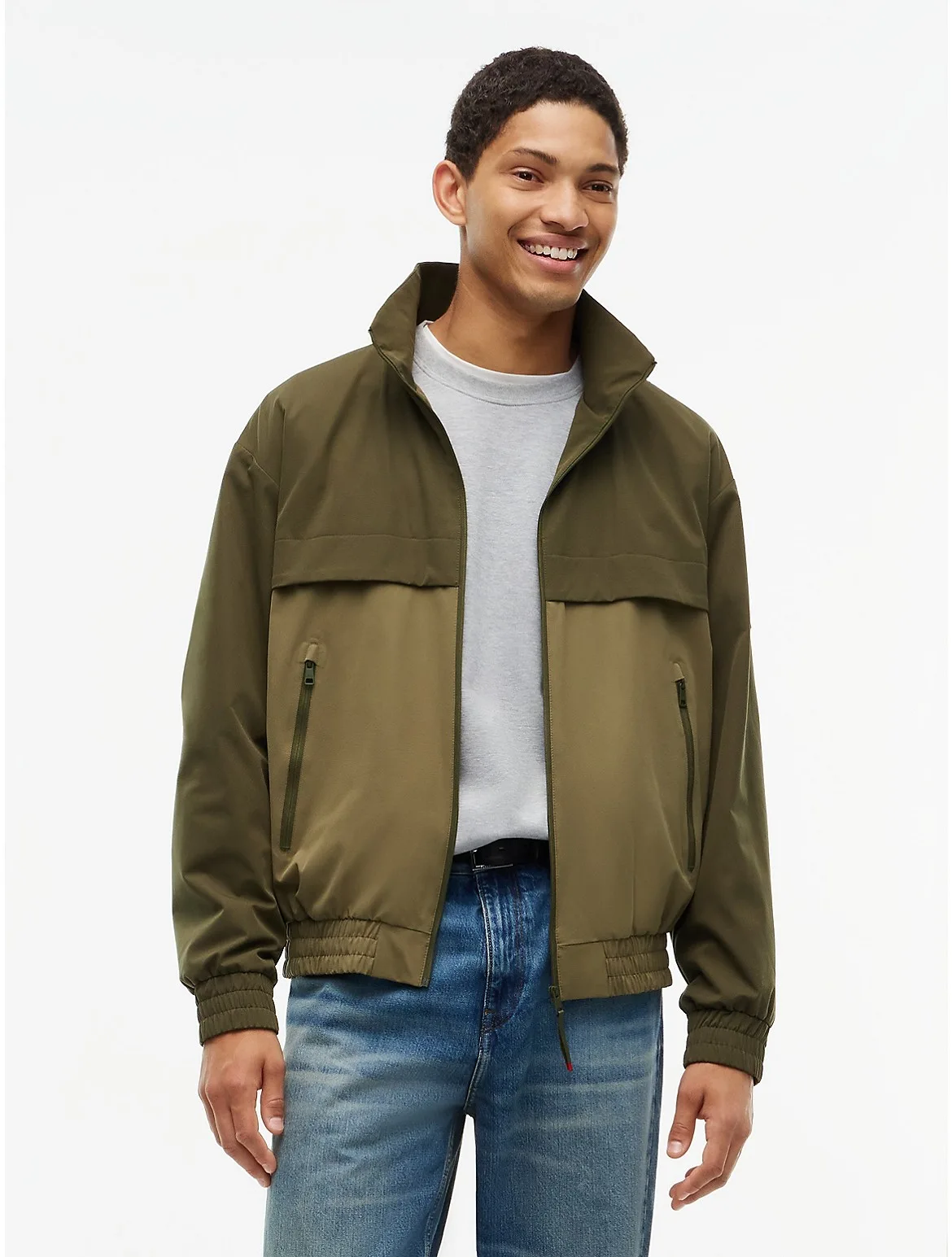 Water-Repellent Two-Tone Track Jacket by Tommy Hilfiger