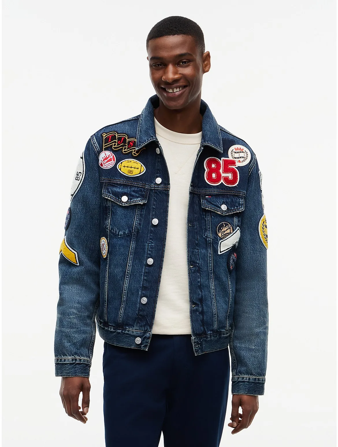 Tommy Jeans Allover Patch Denim Jacket by Tommy Hilfiger
