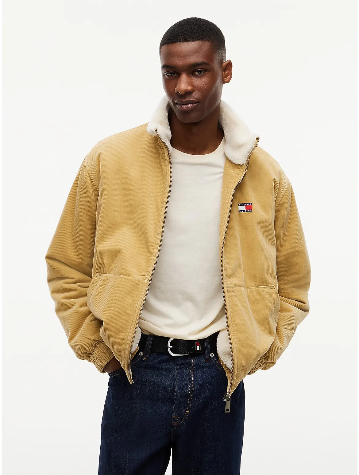 Tommy Jeans Corduroy Zip Jacket by Tommy Hilfiger
