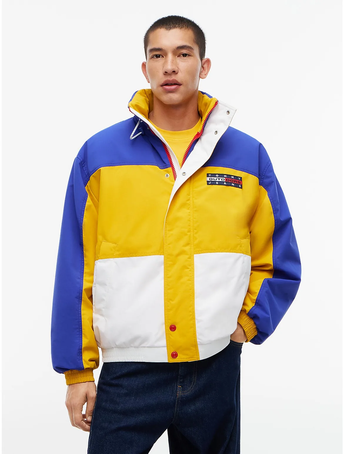 Tommy Jeans Relaxed Colorblock Jacket by Tommy Hilfiger