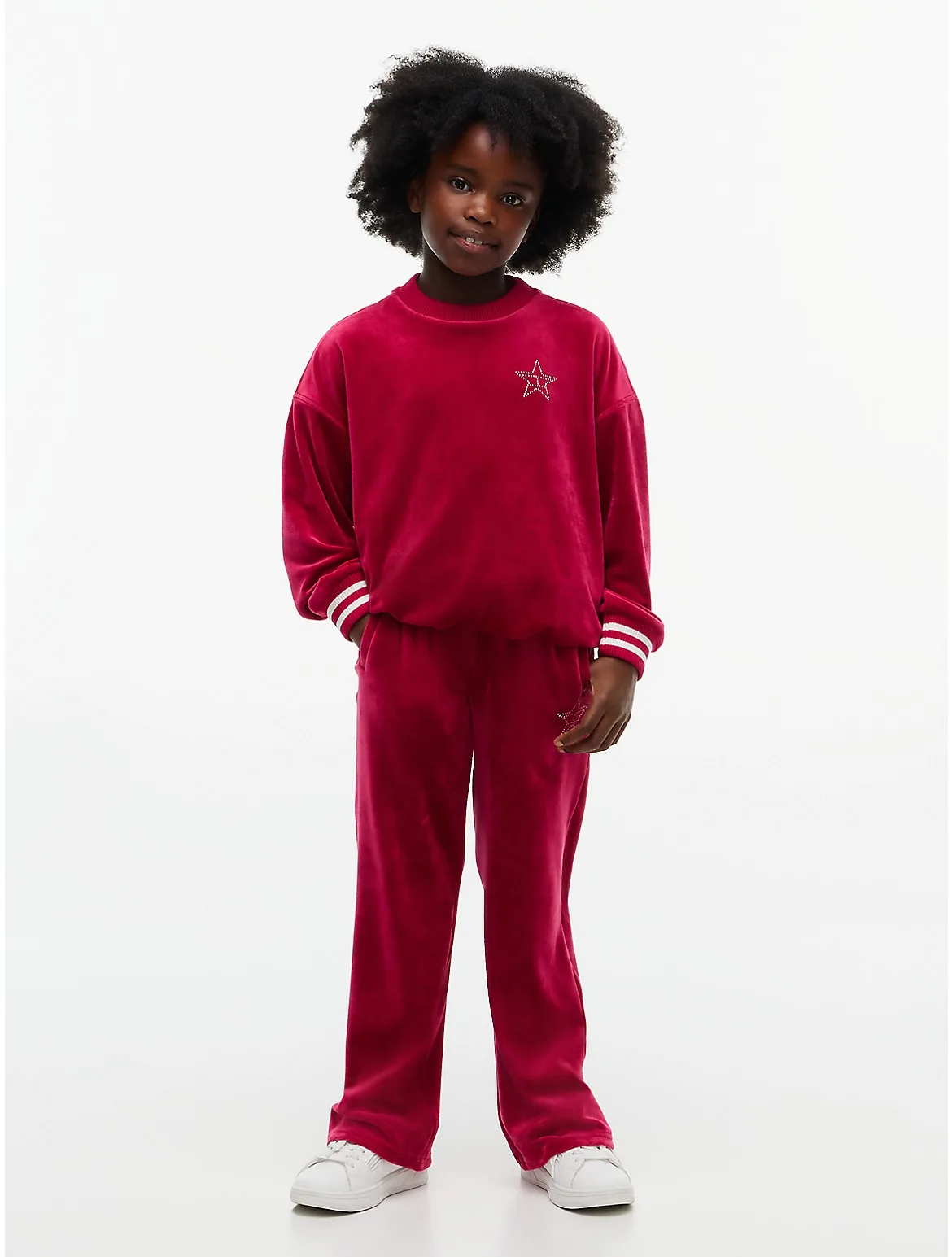Studded Star Logo Velour Sweatpant by Tommy Hilfiger