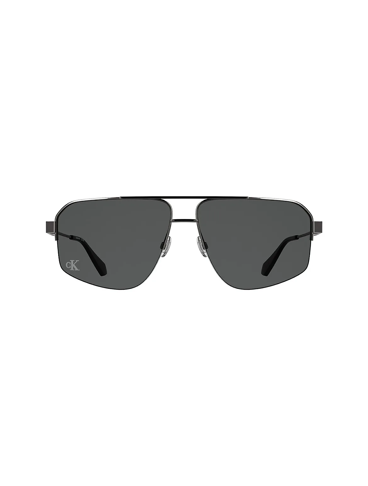 Metal Modified Rectangle Sunglasses by Calvin Klein