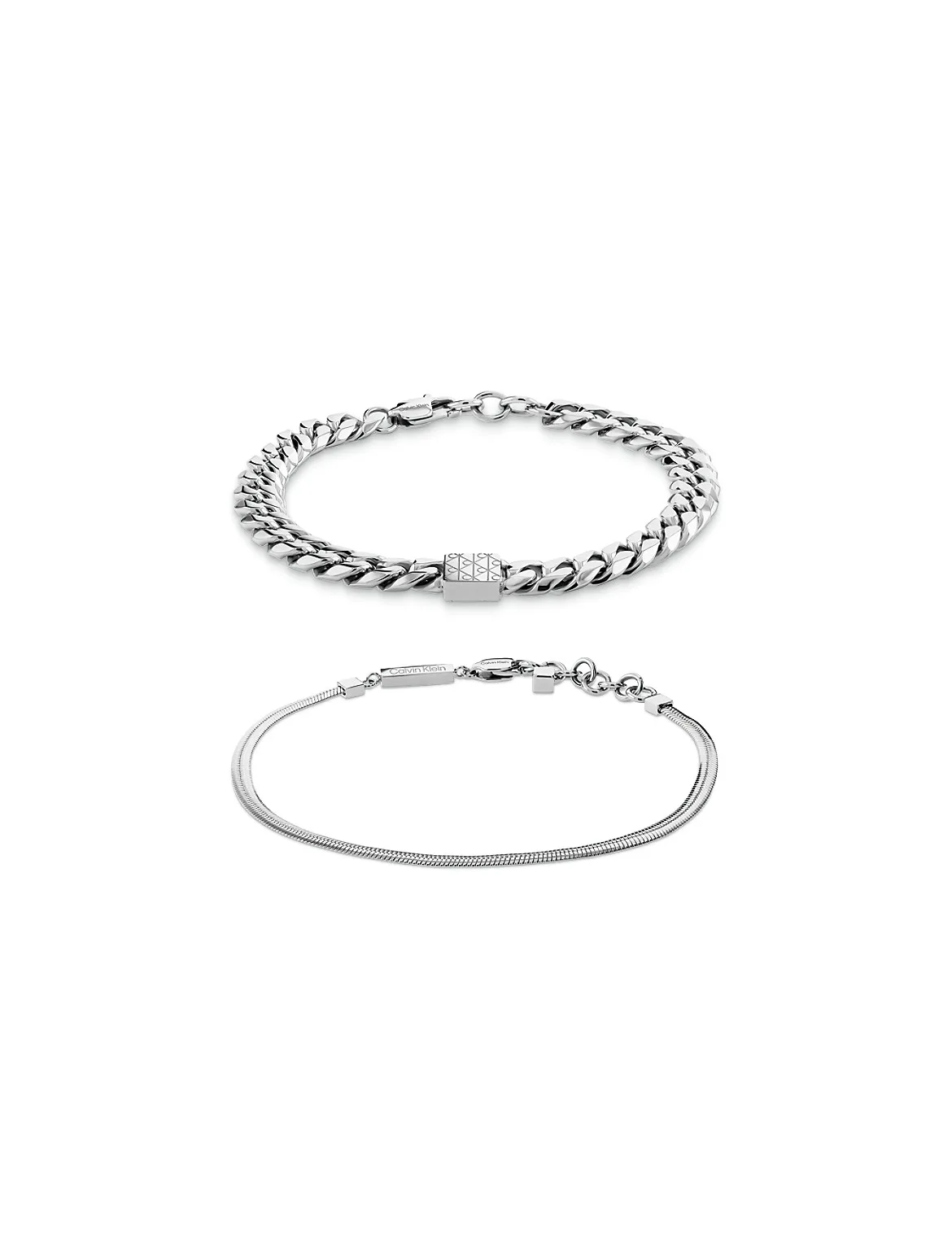 Contoured Link Bracelet Set by Calvin Klein
