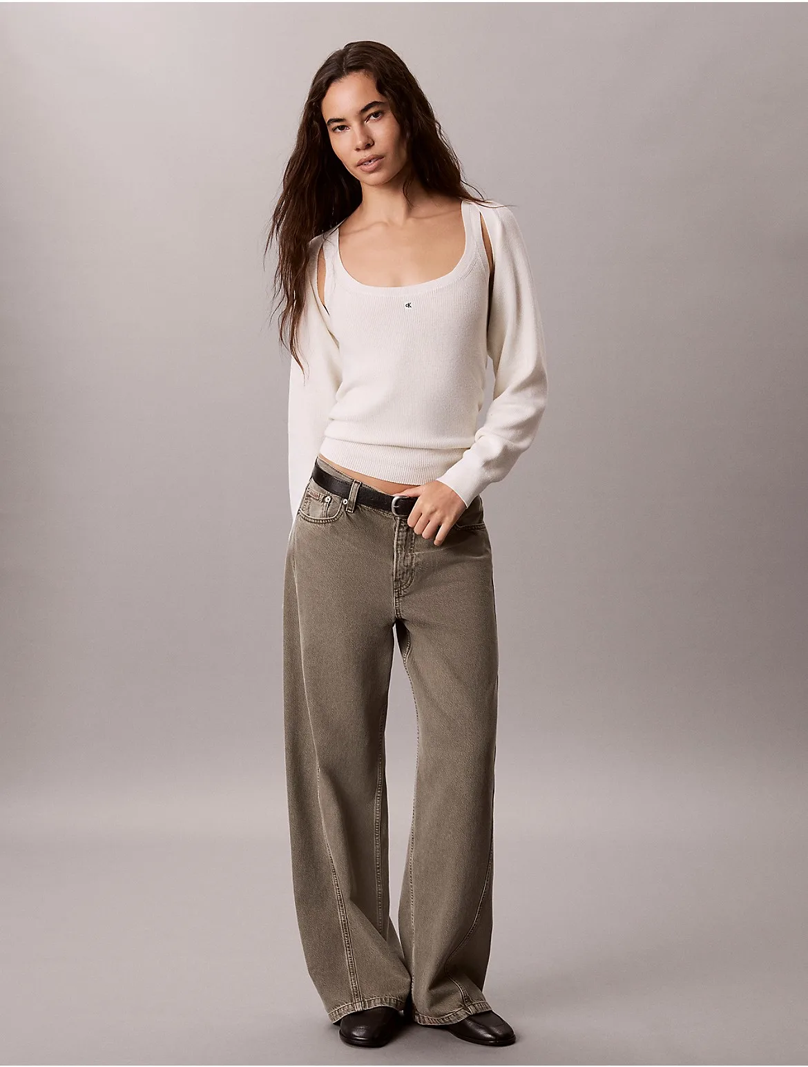 2-In-1 Cardigan Tank Set by Calvin Klein Jeans