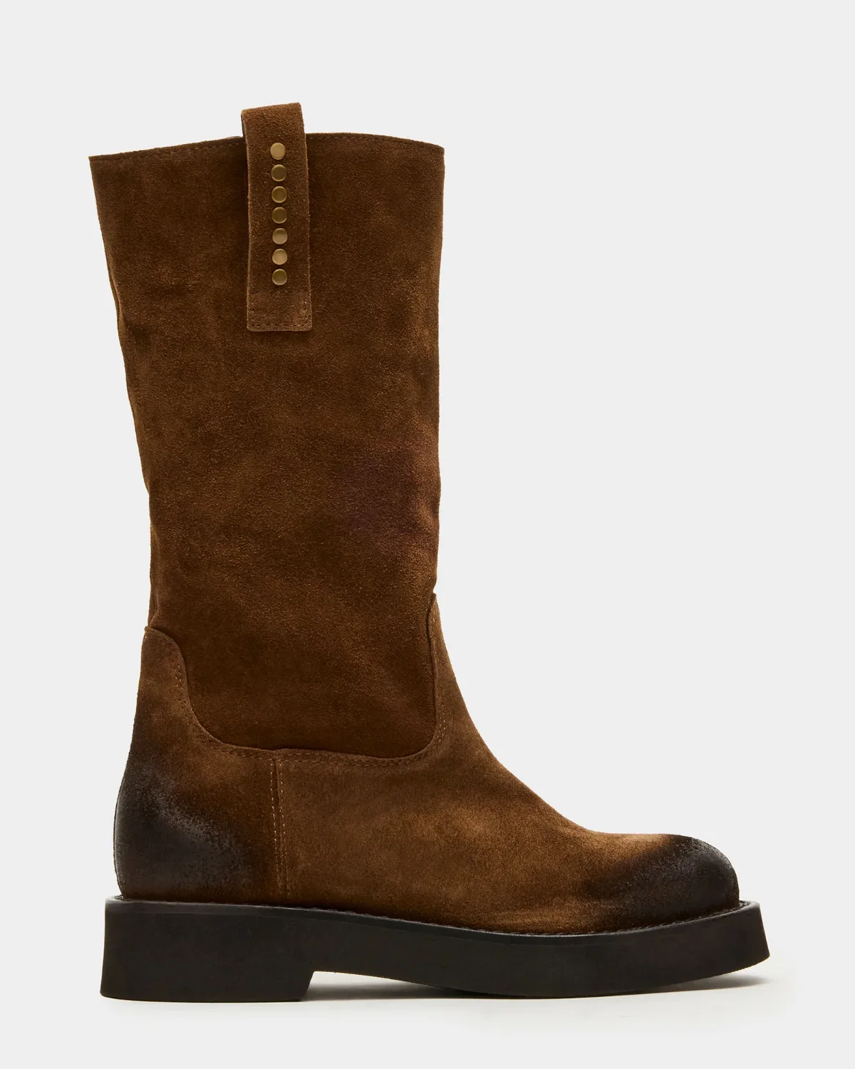 Ridge Platform Boots - Chestnut Suede by Steve Madden