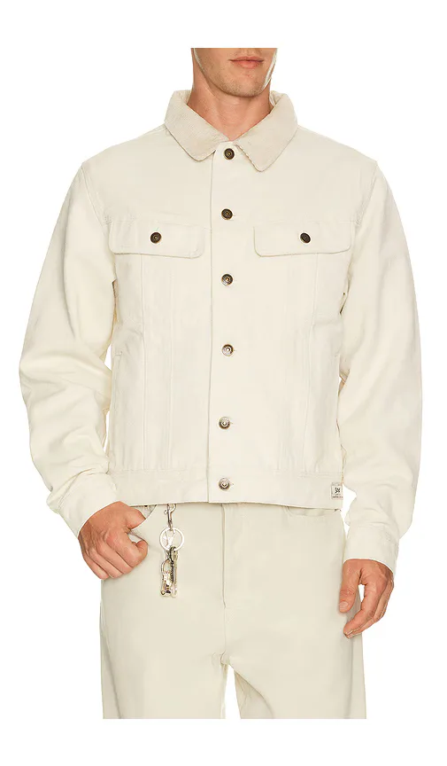 Cotton Canvas Trucker Jacket by Schott