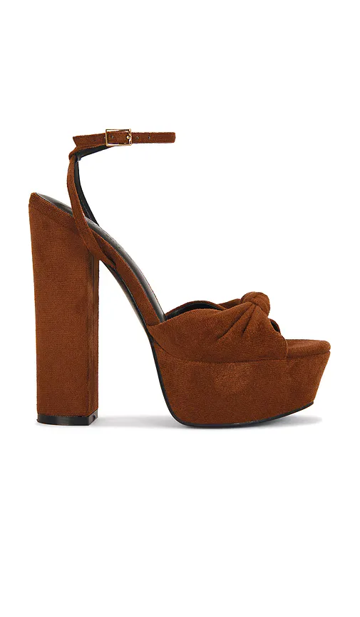 Janis Platform in Coco Suede by FEMME LA
