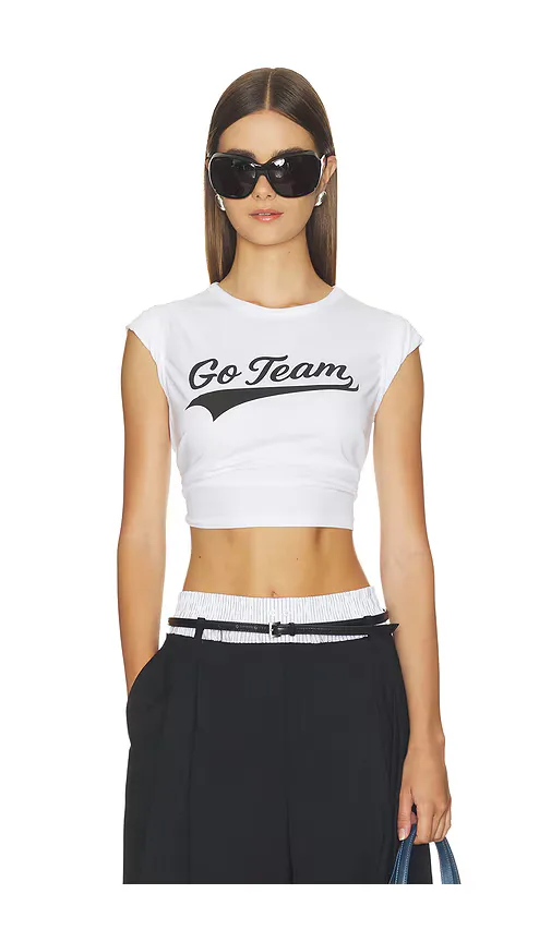 Black Go Team Tiny Tee by Sunny Somewhere