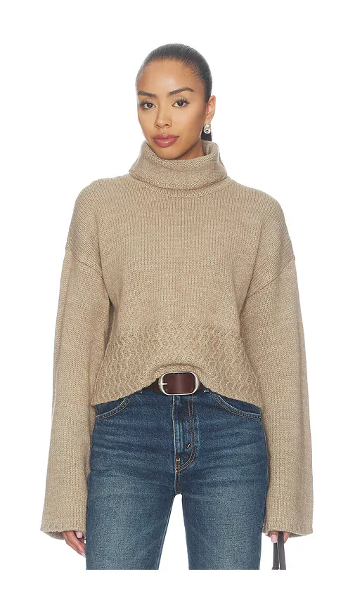 Viktoria Funnel Neck Pullover by Tularosa