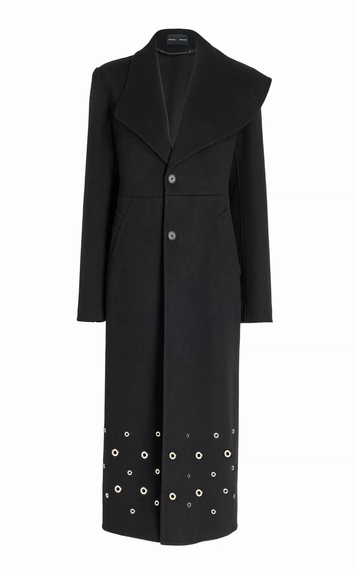 Alix Grommet-Embellished Longline Wool-Blend Coat by Proenza Schouler