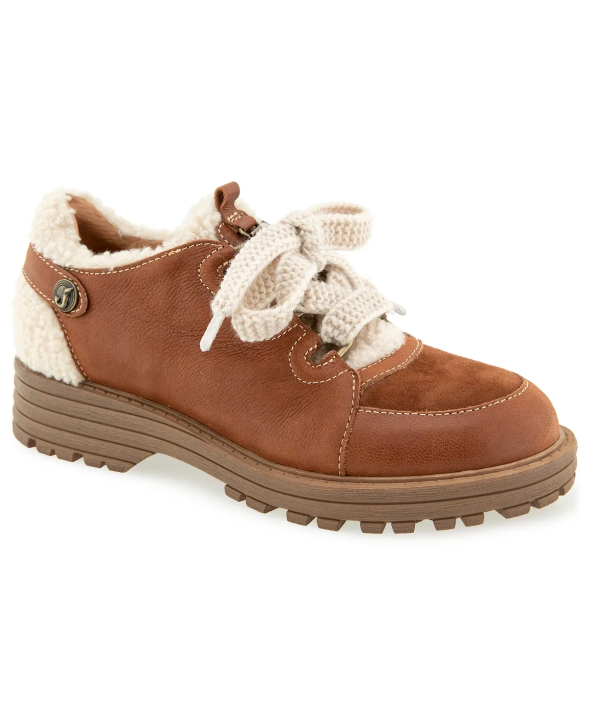 Lace-Up Round Toe Shoes by Jambu