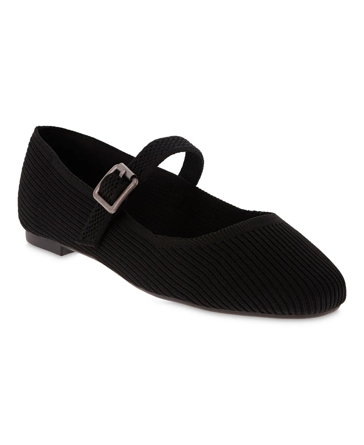 Brita Mary-Jane Round Toe Knit Flats by Mia