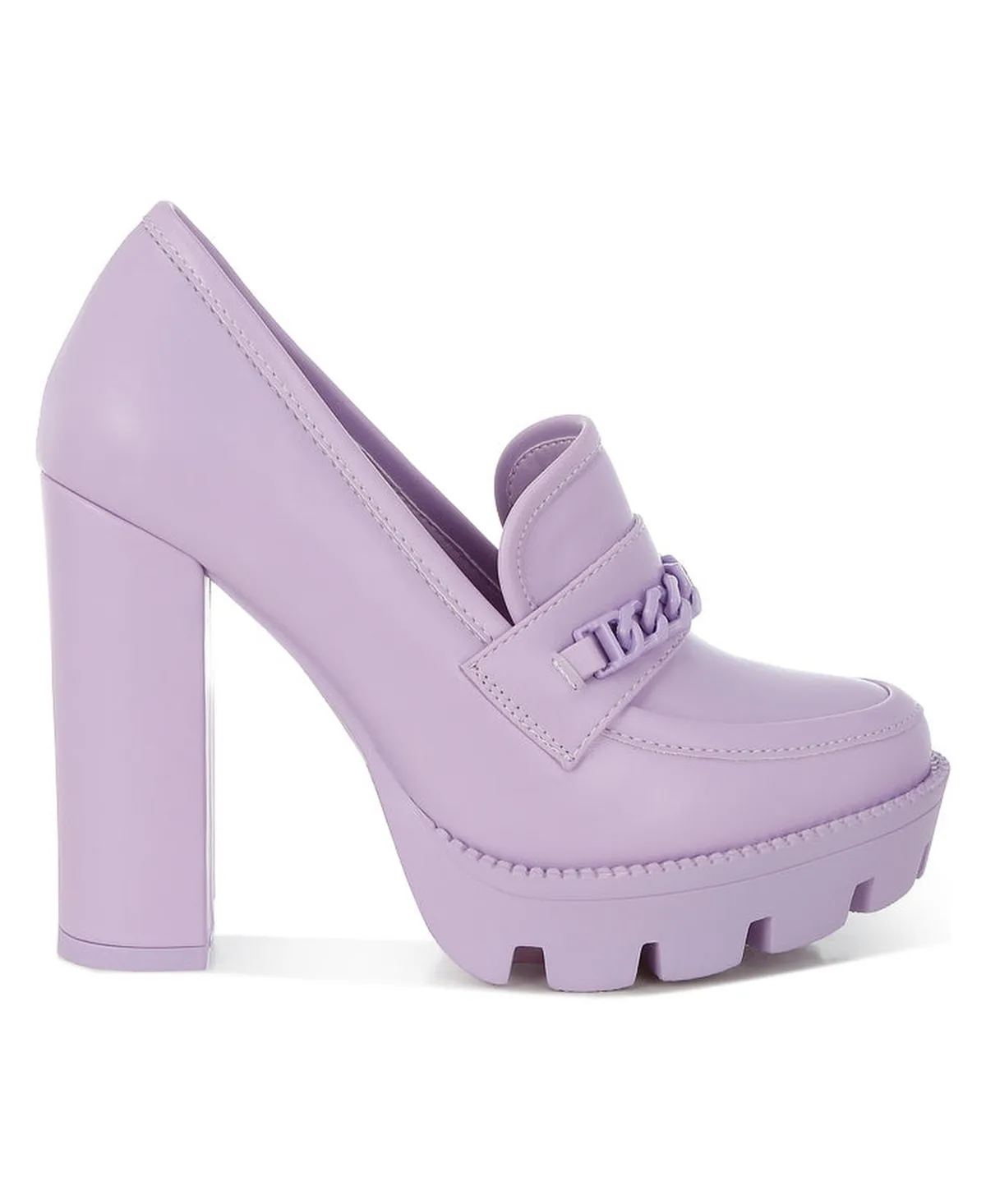 Corinne Chain Embellished Chunky Loafers by Rag & Co