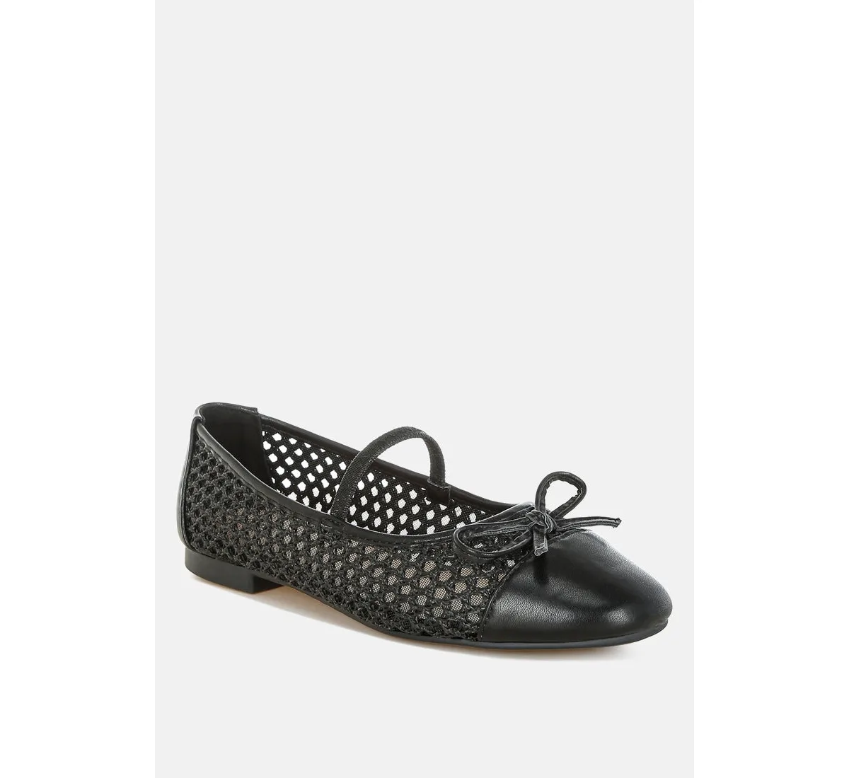 Omela Woven Bow Detail Ballerinas by London Rag