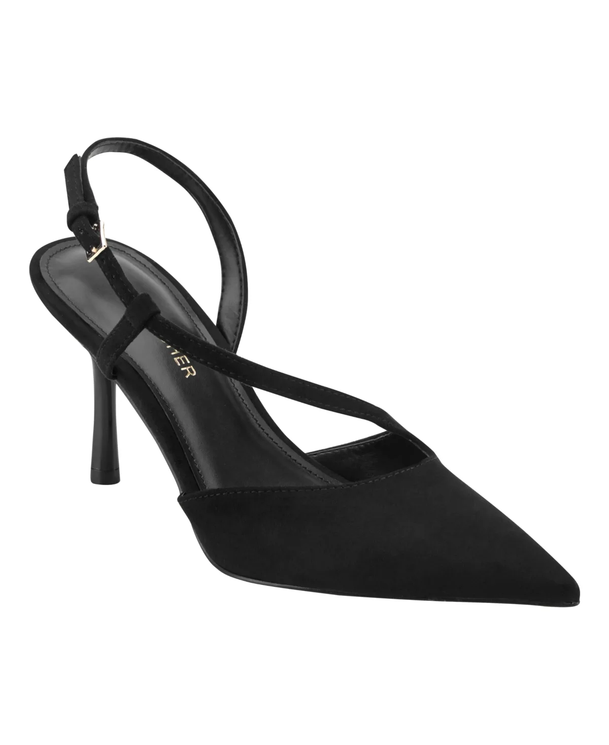 Rhena Asymmetric Strap Slingback Dress Pumps