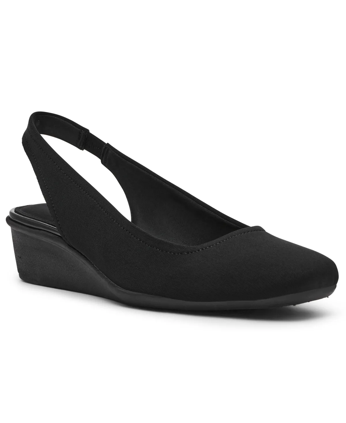Witty Slingback Wedge Heel Pumps