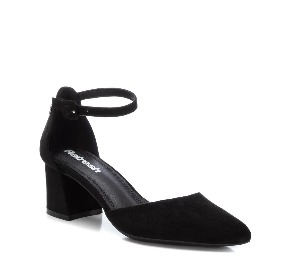 Suede Block Heel Pumps by Xti
