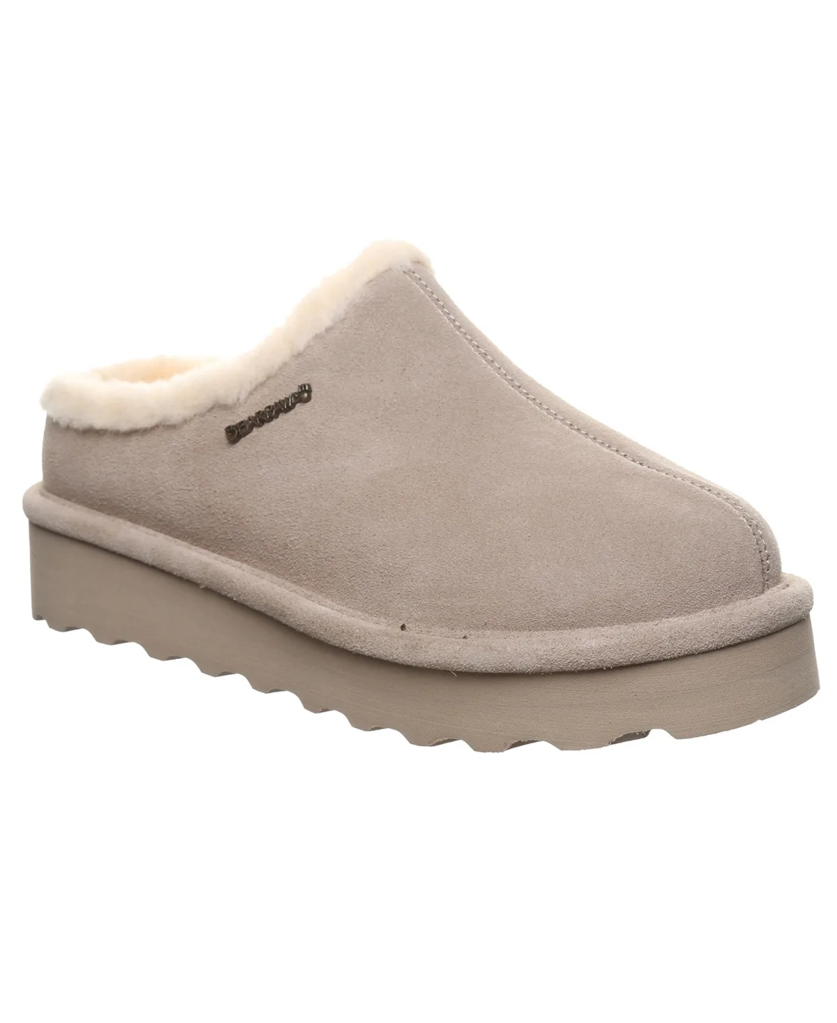 Izzy Platform Suede Slip-On Clogs by Bearpaw