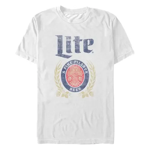 A Fine Pilsner Distressed Short Sleeve Graphic T-Shirt
