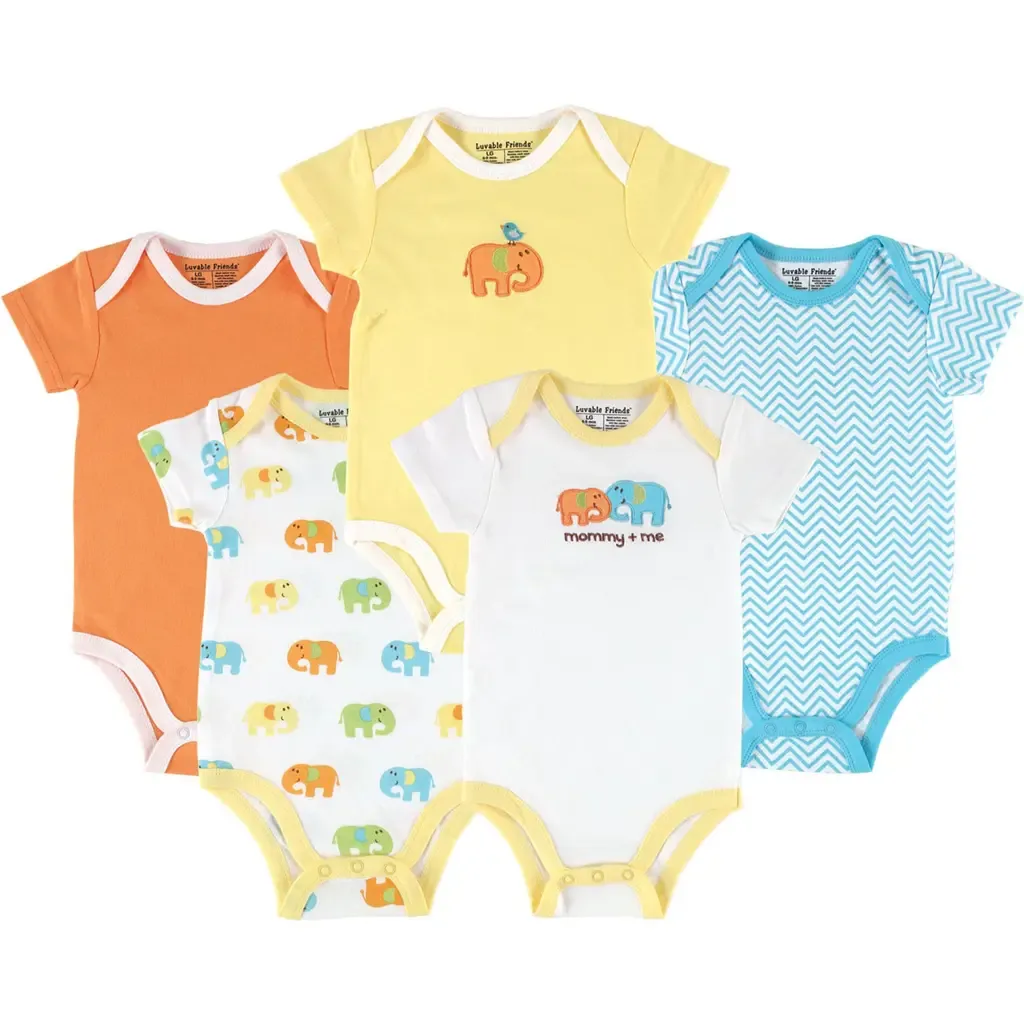 Five-Piece Bodysuit Set by Luvable Friends