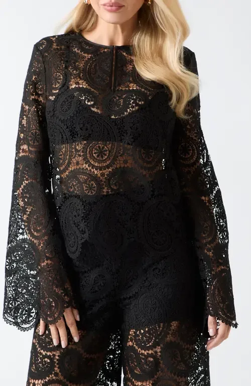 Grace Long Sleeve Lace Top by Marciano