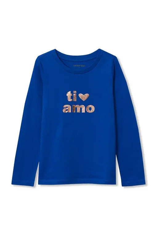 Long Sleeve Graphic Tee by Lands' End