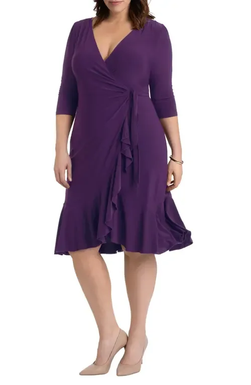 Whimsy Wrap Dress by Kiyonna