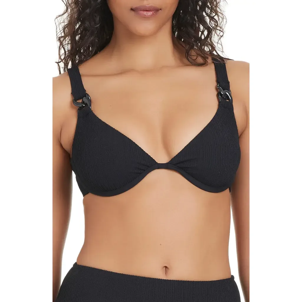 Textured Underwire Bikini Top by Sanctuary