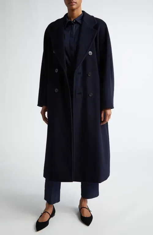 Madame Double Breasted Wool & Cashmere Coat