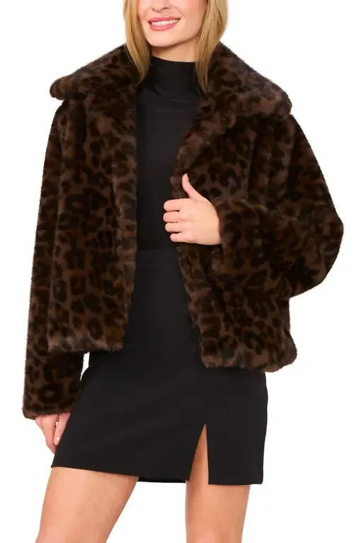 Crop Faux Fur Coat by Ted Baker