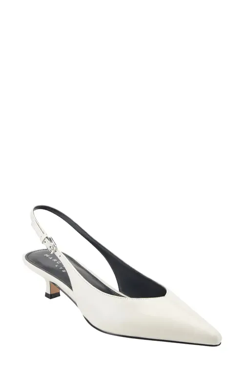 Luciey Slingback Pointed Toe Kitten Heel Pump by Marc Fisher LTD