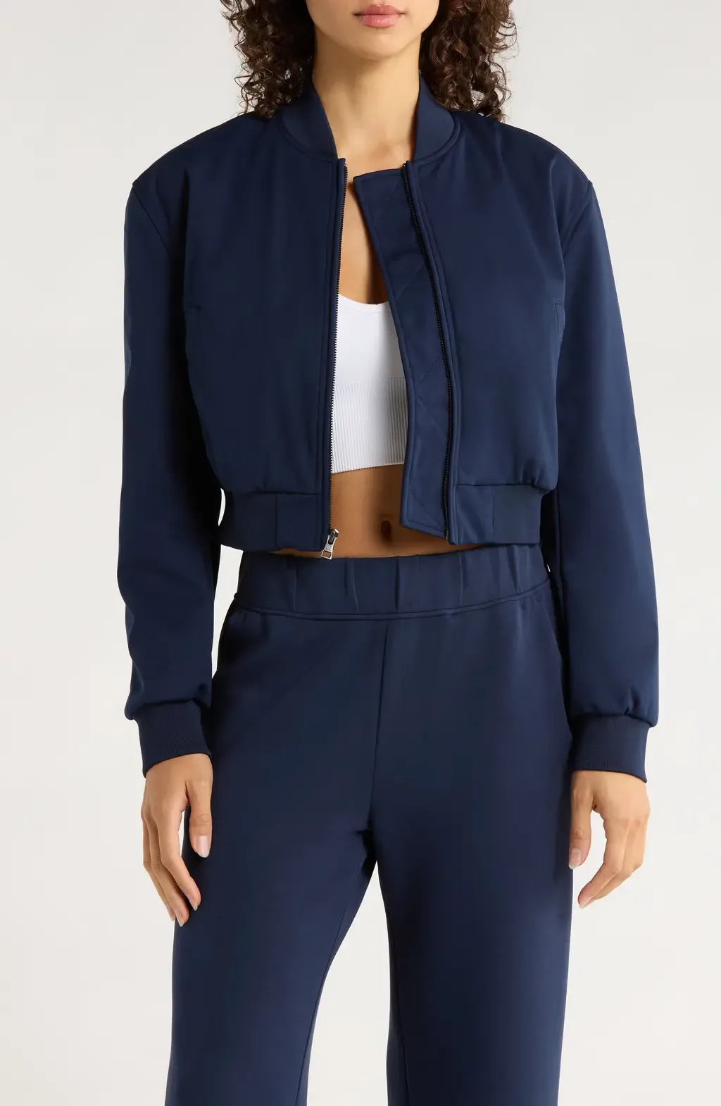 Crop Bomber Jacket