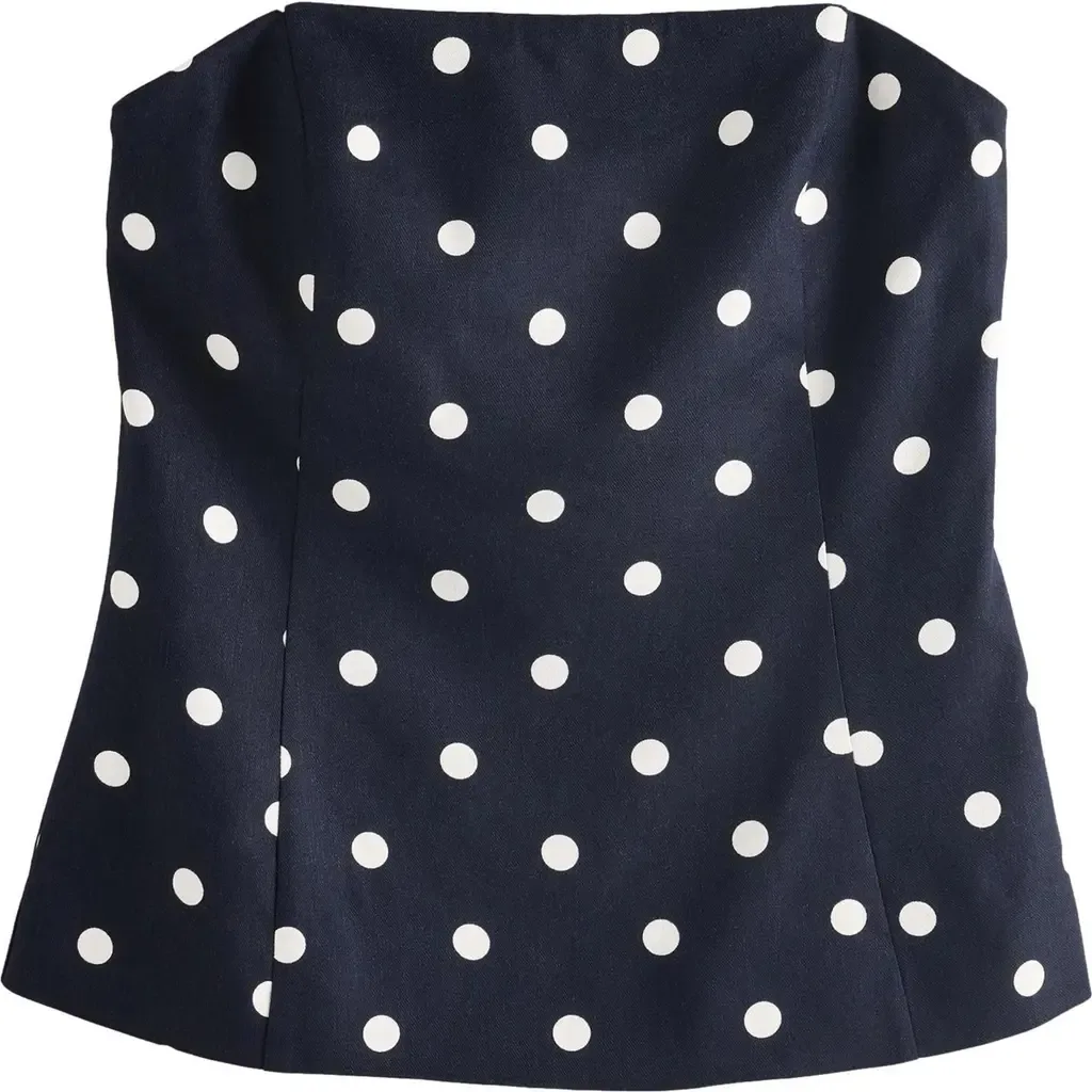 Textured Spot Strapless Top by NEXT