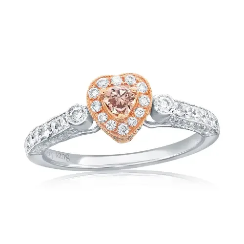 18K Gold Pink Diamond Ring by SOUZANA by Suzy Levian