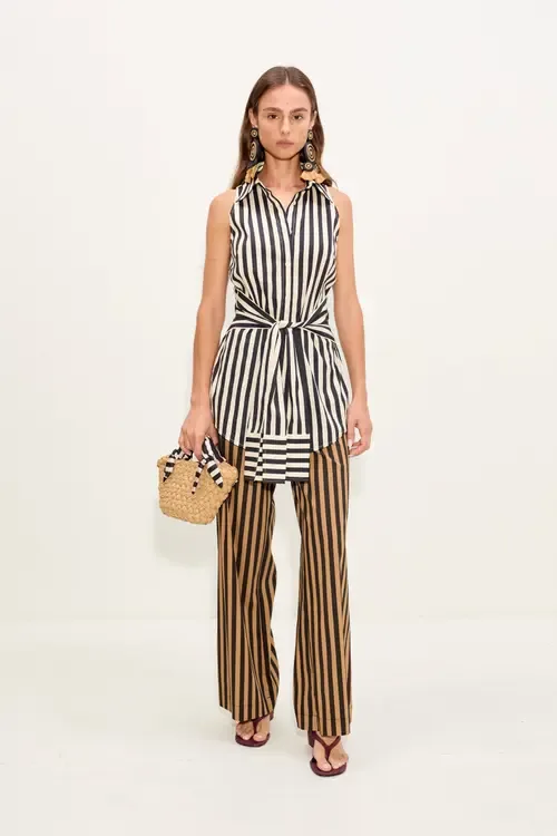 Inna Sleeveless Poplin Top by SIMONMILLER