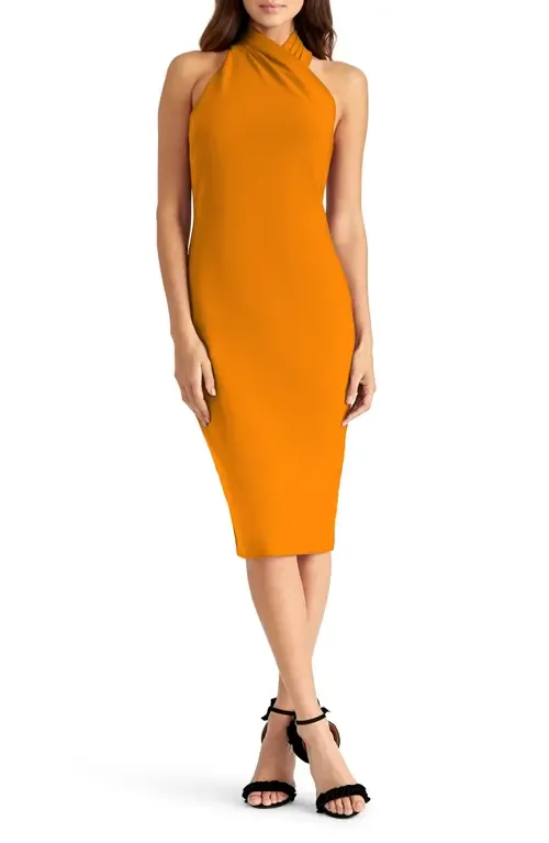 Harland Crossover Halter Midi Dress by RACHEL Rachel Roy