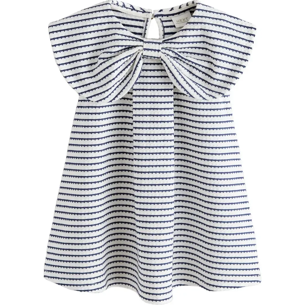 Stripe Frill Collar Dress by NEXT