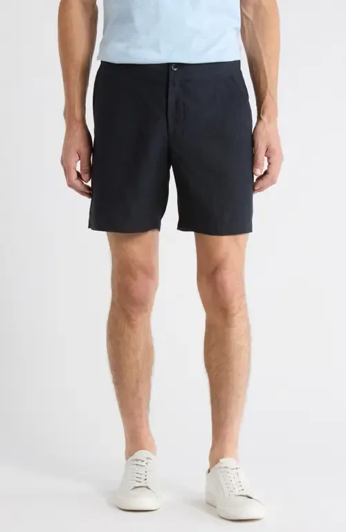 Flat Front Linen Shorts by Nordstrom