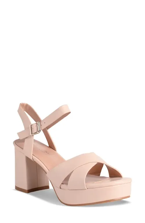 Toby Ankle Strap Platform Sandal by Touch Ups