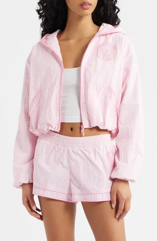Kariana Front Zip Hooded Jacket by LoveShackFancy