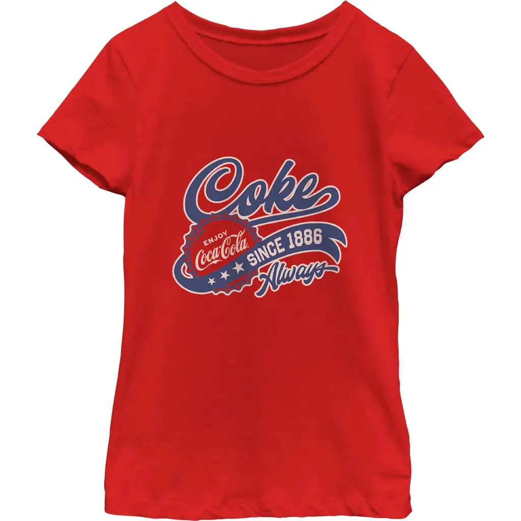 Always Enjoy Since 1886 Graphic Short Sleeve T-Shirt by Coca Cola