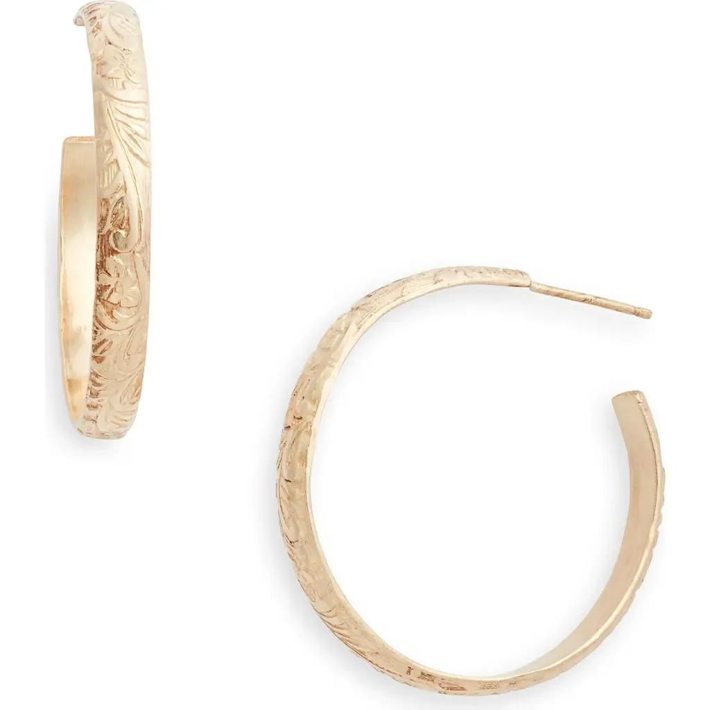 Flora Hoop Earrings by Nashelle