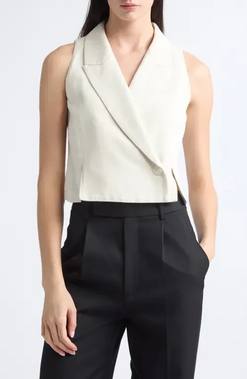 Peak Lapel Metallic Vest by Emporio Armani