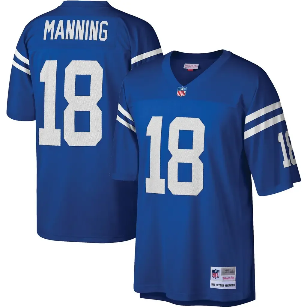 Mitchell & Ness Peyton Manning Royal Indianapolis Colts Legacy Replica Jersey by Mitchell & Ness