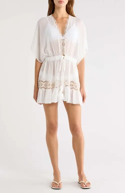 Alisa Lace Trim Cover-Up Dress