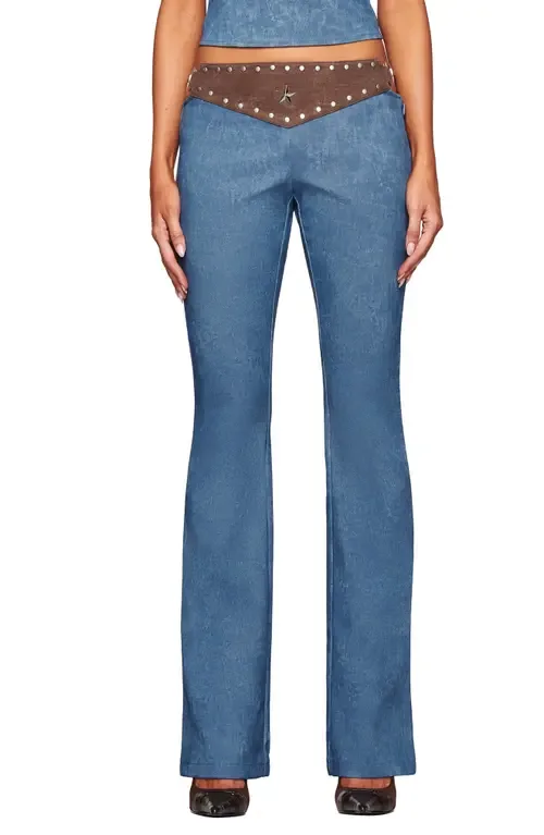Kessa Faux Leather Bootcut Pants by I.AM.GIA