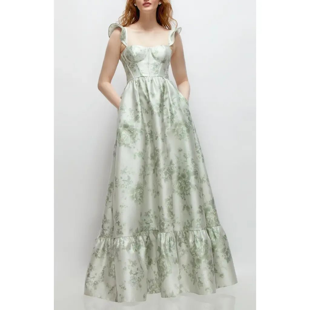 Floral Corset Gown by Dessy Collection
