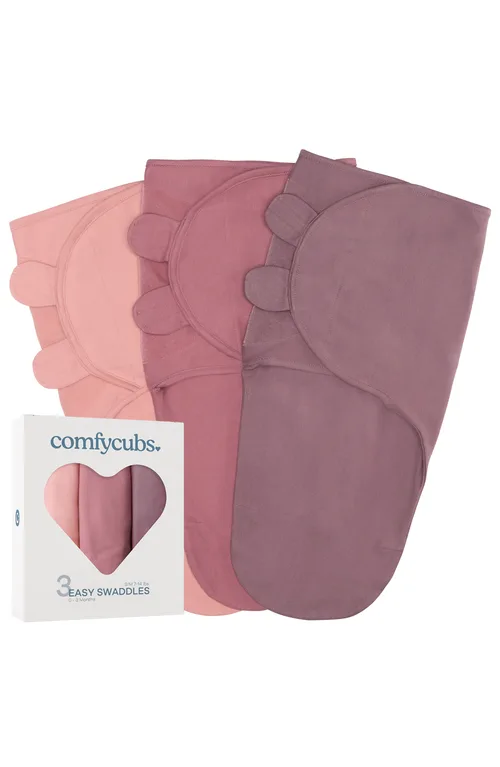 Easy Swaddle Blankets - Pack of 3 by Comfy Cubs